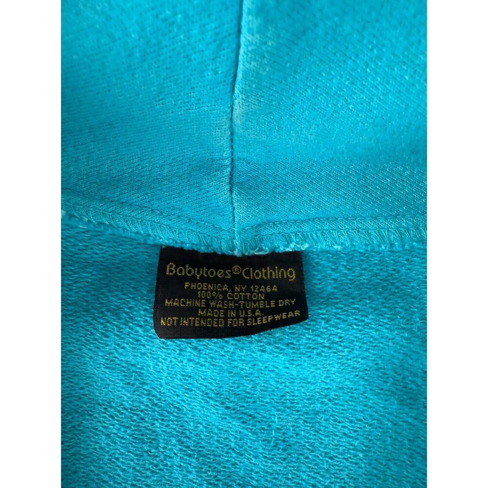 Babytoes Clothing Womens Size 8 100% Cotton Made In USA Blazer Jacket Blue - Picture 8 of 9